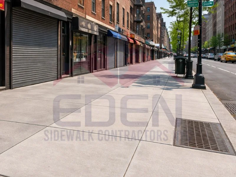 demonstration of a fixed sidewalk