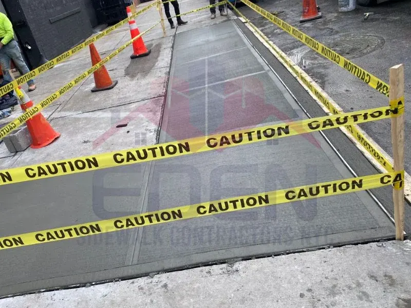 demonstration of a fixed sidewalk