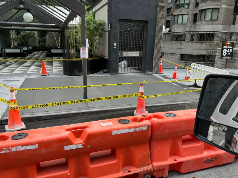 demonstration of a fixed sidewalk