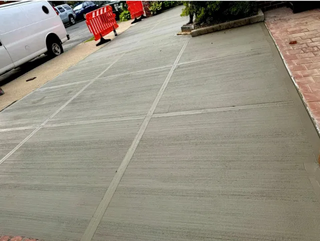 a concrete sidewalk is ready as per the DOT guidelines in Bronx, ny